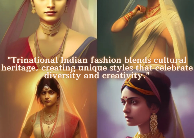 “Exploring Trinational Indian Fashion Trends”